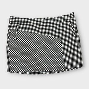 Lady Hagan skort golf skirt with shorts Navy gingham check Size 16